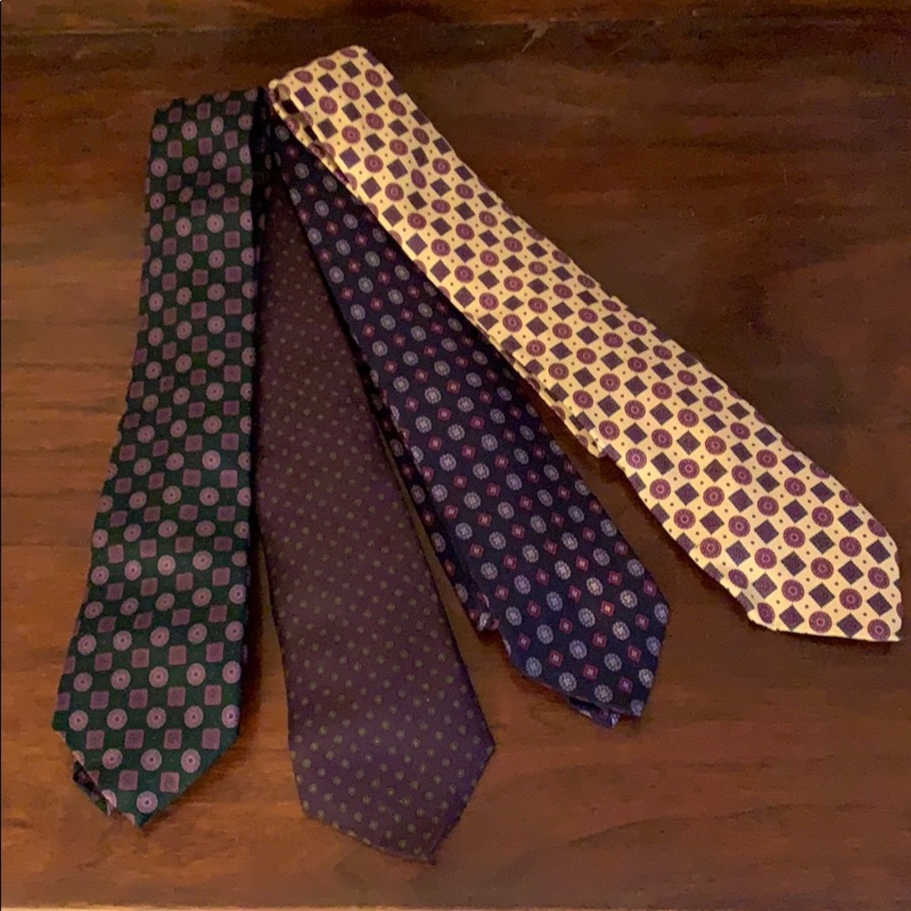 Vintage lot of Allen Lolly Ties - set of 4